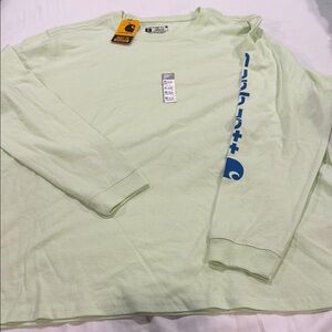 Carhartt Men's Mint Green Long Sleeve Tee